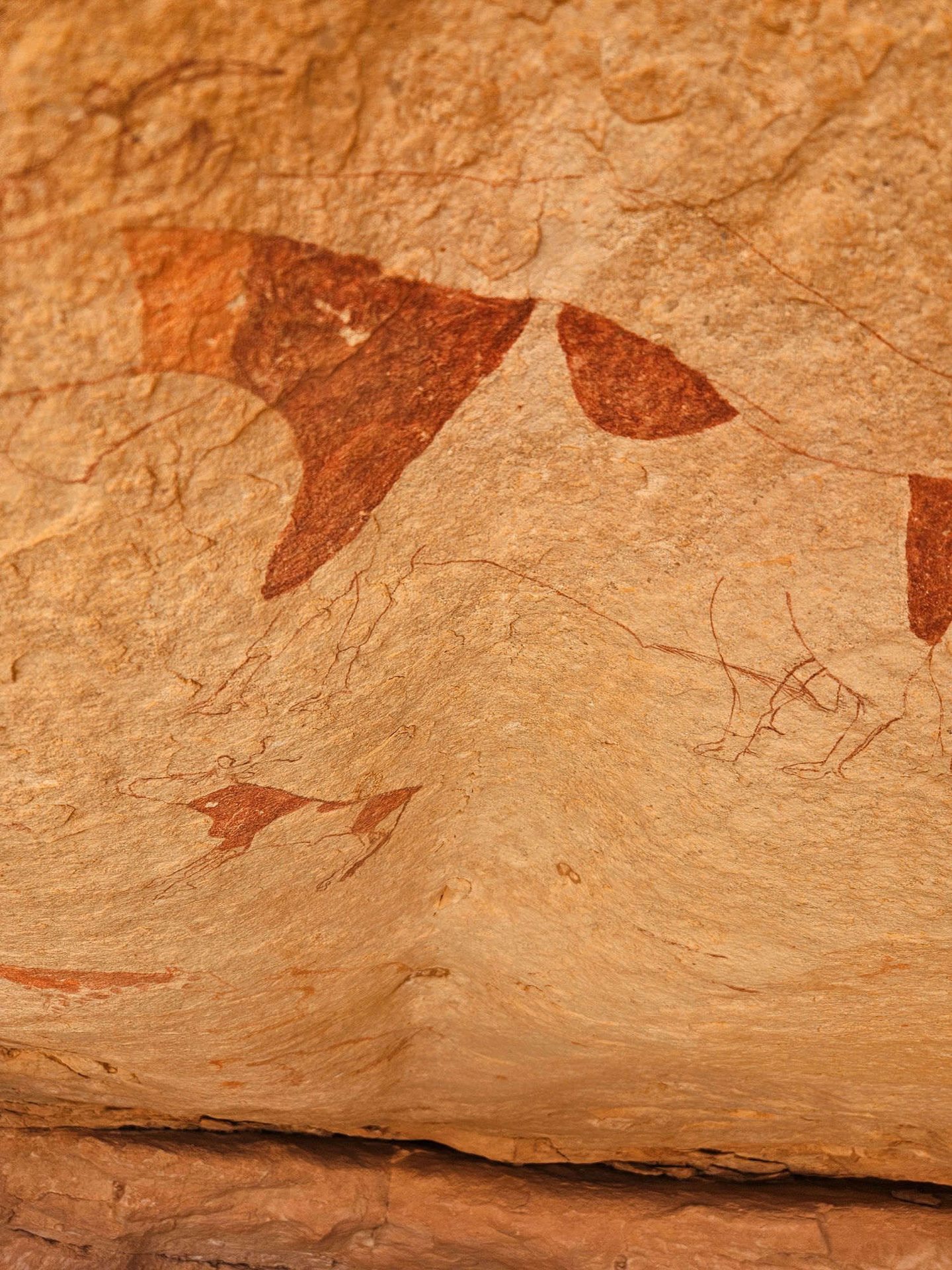 L'incisione della Vacca Bianca nel deserto del Tassili, Algeria